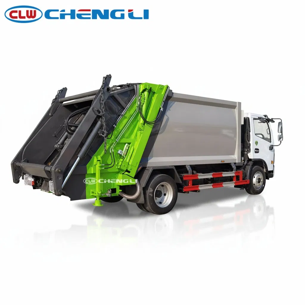 Modèle Économique 4X2 Dongfeng D7 10cbm Camion à ordures avec bras élévateur hydraulique