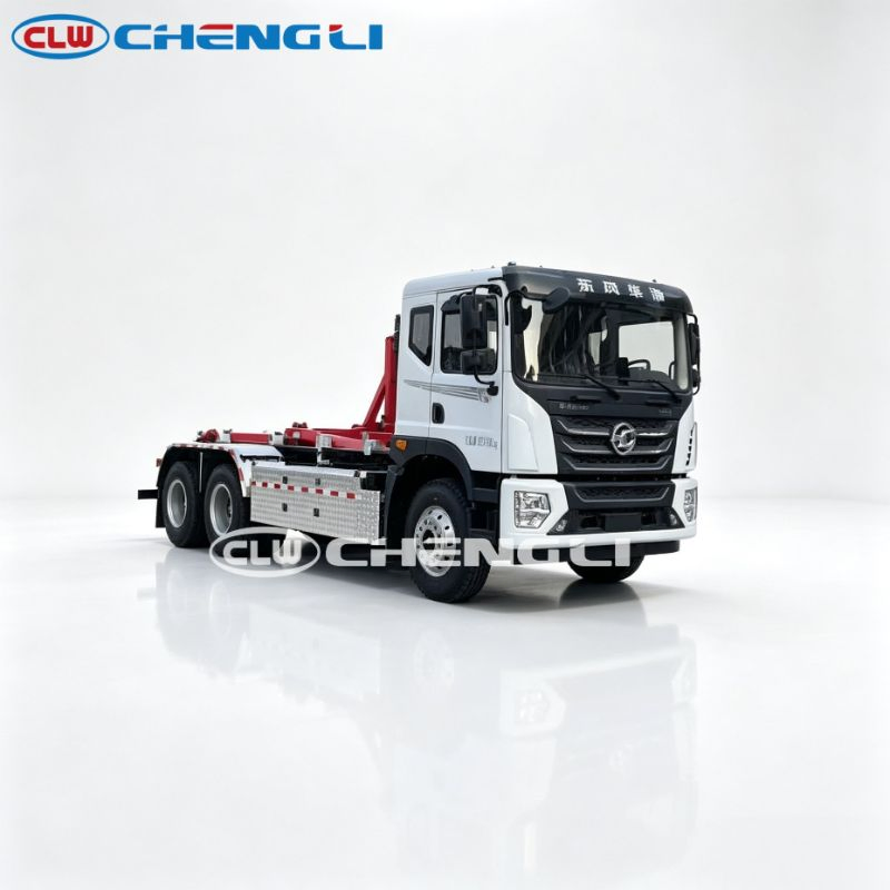 Camion à ordures entièrement électrique 25 Camion à déchets 18-20m³ Camion à ordures à compression 210km Autonomie batterie lithium fer phosphate Byd camion à bras de crochet