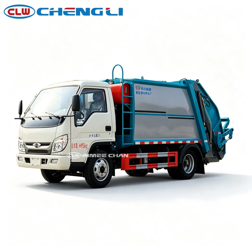 Camion compacteur à ordures Foton Forland Star 3 5cbm 4X2 Véhicule de collecte des déchets pour la communauté urbaine