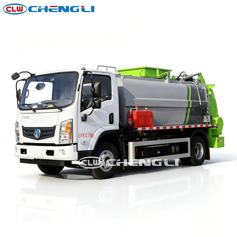 Electric camion de collecte des déchets alimentaires